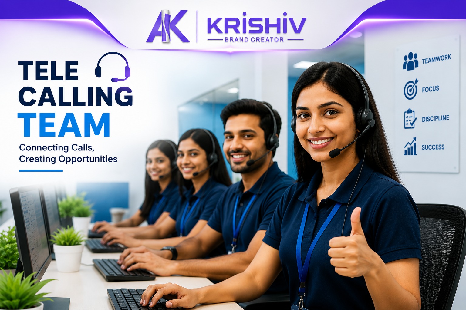 AK Krishiv Tele Calling Team — connecting calls, creating opportunities